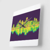 Pittsburgh Pennsylvania Skyline Vierkante Klok (Hoek)