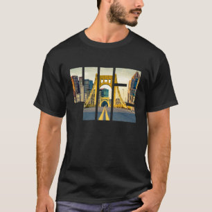 Pittsburgh Pennsylvania Steel City Skyline 412 Can T-shirt