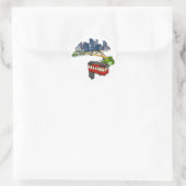 Pittsburgh Pennsylvania Steel City Skyline Art Can Ronde Sticker (Tas)