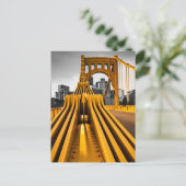 Pittsburgh Pennsylvania Steel City Skyline Bridge Briefkaart (Staand voorkant)