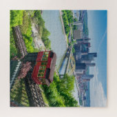 Pittsburgh Pennsylvania Steel City Skyline Inline Legpuzzel (Horizontaal)
