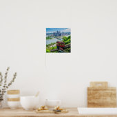 Pittsburgh Pennsylvania Steel City Skyline Inline Poster (Keuken)