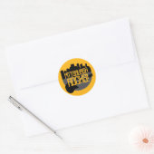 Pittsburgh Pennsylvania Steel City Skyline Music C Ronde Sticker (Envelop)