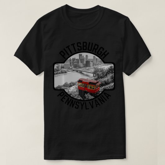 Pittsburgh Pennsylvania Steel City Skyline Photogr T-shirt (Design voorkant)