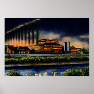 Pittsburgh Pennsylvania Steel Mills Poster