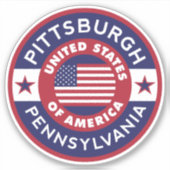PITTSBURGH, Pennsylvania Sticker (Voorkant)