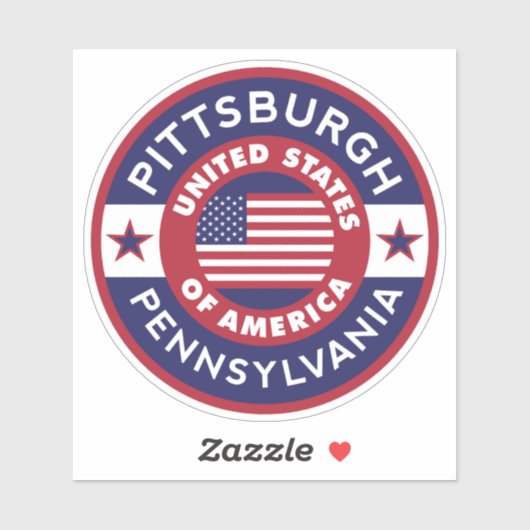 PITTSBURGH, Pennsylvania Sticker (Vel)