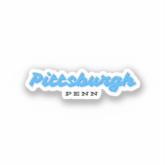 Pittsburgh Pennsylvania Sticker (Voorkant)