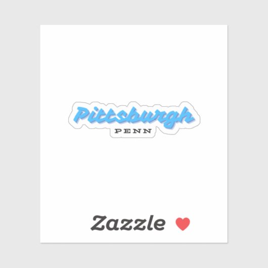 Pittsburgh Pennsylvania Sticker (Vel)