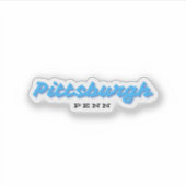 Pittsburgh Pennsylvania Sticker (Voorkant)