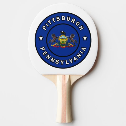 Pittsburgh Pennsylvania Tafeltennisbatje (Voorkant)