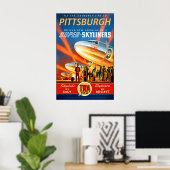 Pittsburgh Pennsylvania Transcontinental & Western Poster (Thuiskantoor)