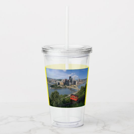 Pittsburgh Pennsylvania Tumbler Acryl Drinkbeker (Voorkant)