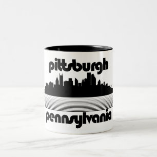 Pittsburgh Pennsylvania Tweekleurige Koffiemok