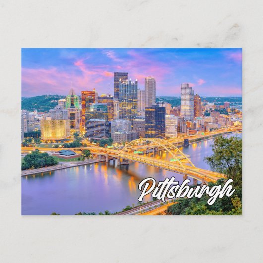 Pittsburgh, Pennsylvania, Verenigde Staten Briefkaart (Voorkant)