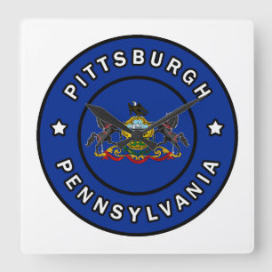 Pittsburgh Pennsylvania Vierkante Klok