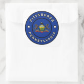 Pittsburgh Pennsylvania Vierkante Sticker (Tas)