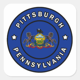 Pittsburgh Pennsylvania Vierkante Sticker