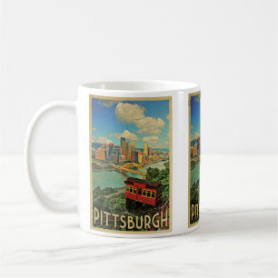 Pittsburgh Pennsylvania Vintage Travel Koffiemok