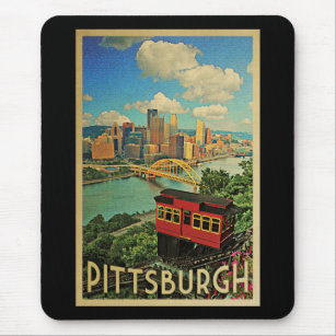 Pittsburgh Pennsylvania Vintage Travel Muismat