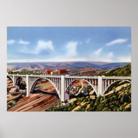 Pittsburgh Pennsylvania Westinghouse Bridge Poster (Voorkant)