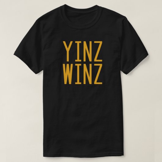 Pittsburgh, Pennsylvania "Yinz Winz" T-Shirt (Design voorkant)