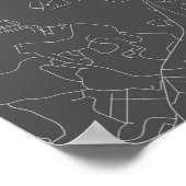 Pittsburgh, Pennsylvania (zwart wit) Poster (Hoek)