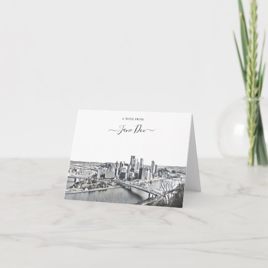 Pittsburgh Persoonlijke opmerking Kaart (Voorkant)