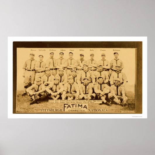 Pittsburgh Pirates Team 1913 Poster (Voorkant)