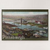 Pittsburgh Point Park in 1800 LargePuzzle Legpuzzel (Horizontaal)