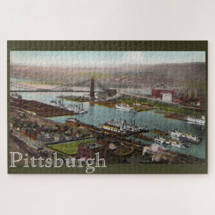 Pittsburgh Point Park in 1800 LargePuzzle Legpuzzel