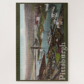 Pittsburgh Point Park in 1800 LargePuzzle Legpuzzel (Verticaal)