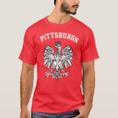 Pittsburgh Poolse Pride T-shirt (Voorkant)