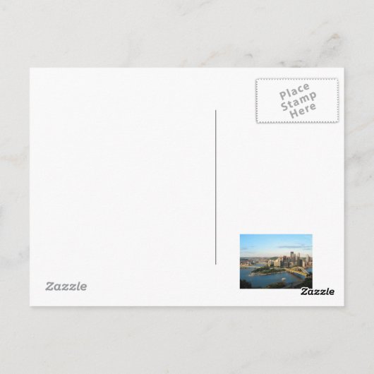 Pittsburgh Post Card Briefkaart (Achterkant)