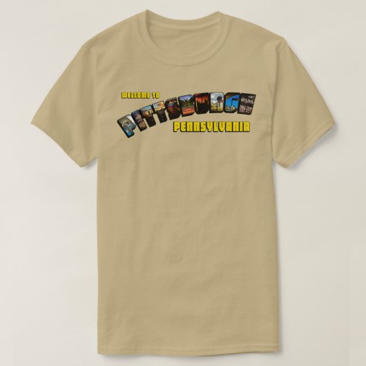 PITTSBURGH POST-KAART T-SHIRT (Design voorkant)