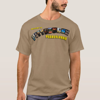 PITTSBURGH POST-KAART T-SHIRT