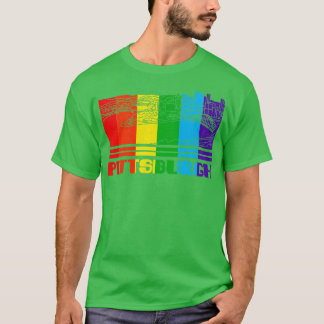 Pittsburgh Pride Pittsburgh LGBT Gift LGBTQ Suppo T-shirt