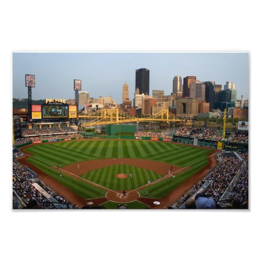 Pittsburgh Prints Baseball Uitzicht Foto Afdruk (Voorkant)