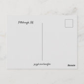 Pittsburgh Proost op Jou Briefkaart (Achterkant)