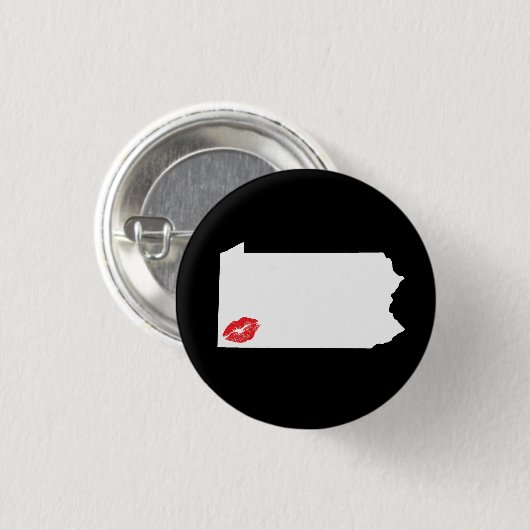 Pittsburgh Pucker Pin Ronde Button 3,2 Cm (Voorkant /achterkant)