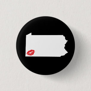 Pittsburgh Pucker Pin Ronde Button 3,2 Cm