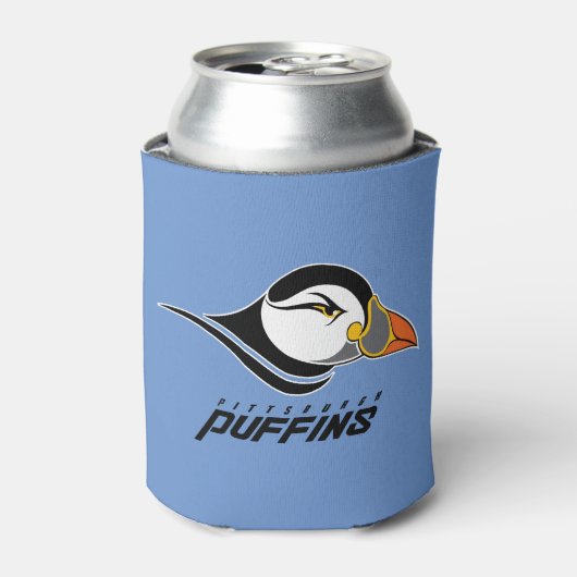 Pittsburgh Puffins Logo Blikjeskoeler (Blikje Voorkant)