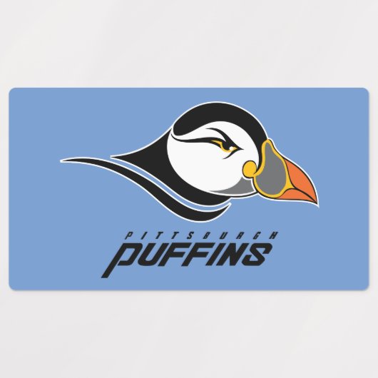 Pittsburgh Puffins Logo Labels (Design 2)