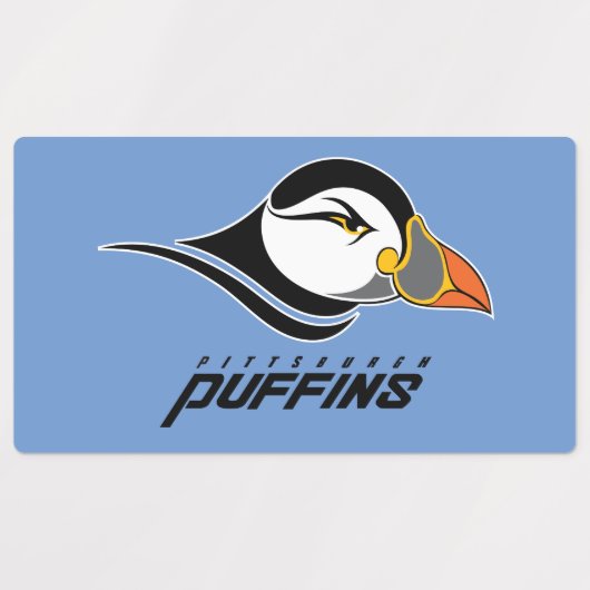Pittsburgh Puffins Logo Labels (Design 1)
