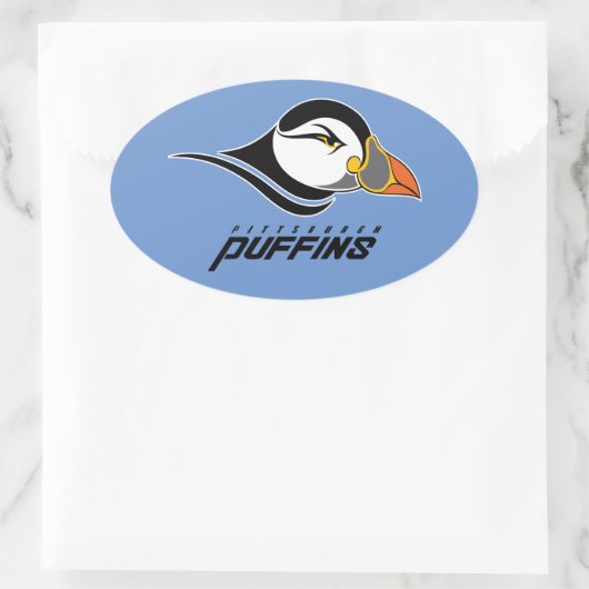 Pittsburgh Puffins Logo Ovale Sticker (Tas)