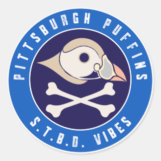 Pittsburgh Puffins S.T.B.D. Vibes Ronde Sticker