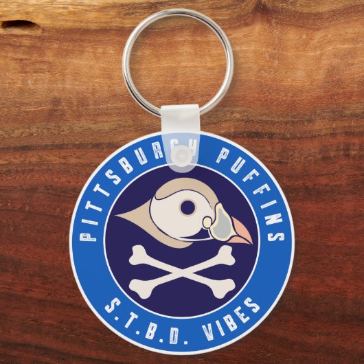 Pittsburgh Puffins S.T.B.D. Vibes Sleutelhanger (Achterkant)