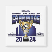 Pittsburgh Puffins Summit Challenge Cup kampioenen Magneet (Voorkant)