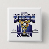 Pittsburgh Puffins Summit Challenge Cup kampioenen Vierkante Button 5,1 Cm (Voorkant)