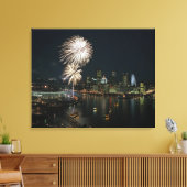 Pittsburgh RARE! - Canvas Muurprint Afdruk (Insitu (Woonkamer))